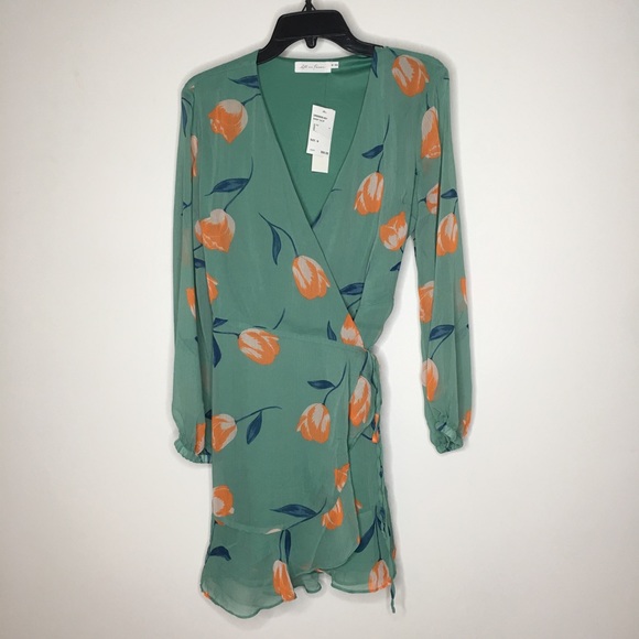 brittany wrap mini dress